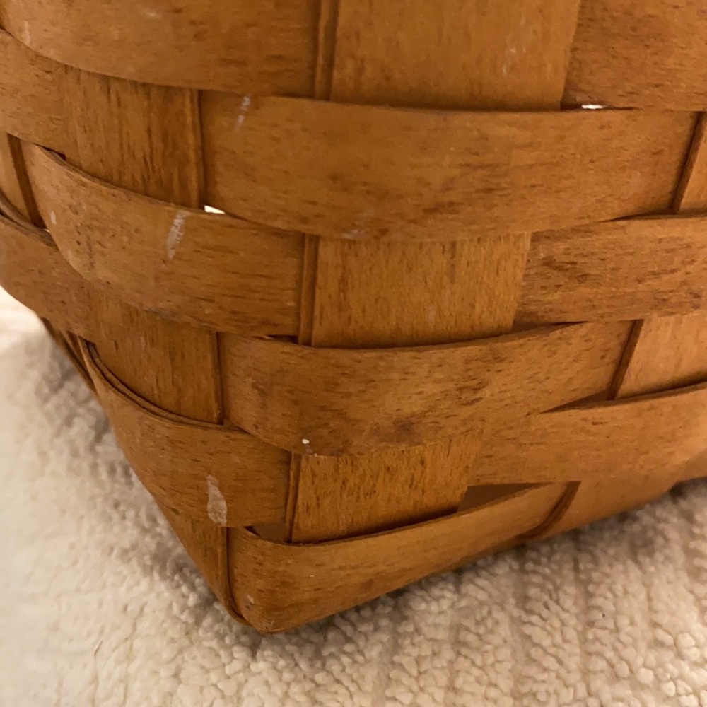 1994 Vintage Longaberger Handwoven Brown Collectible Basket Size 8.5” X 7” - Picture 10 of 11